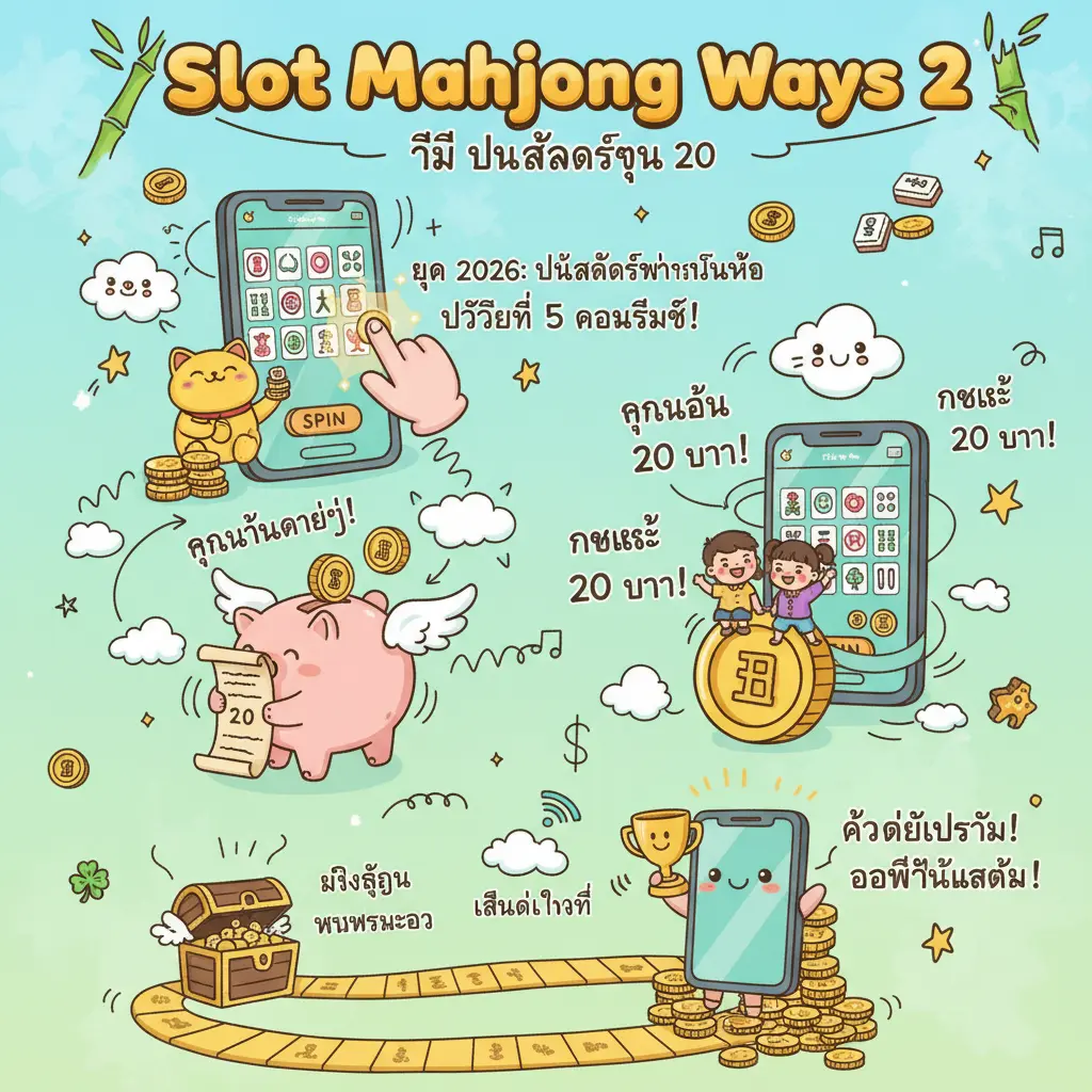 วิธี ปั่นสล็อตทุน 20 - Slot Mahjong ways 2