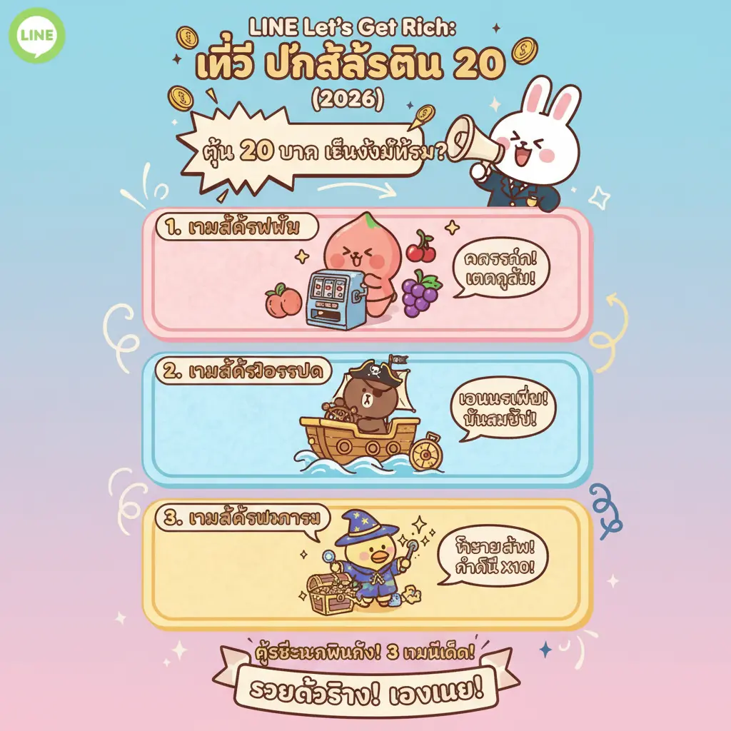 วิธี ปั่นสล็อตทุน 20 - LINE Lets Get Rich