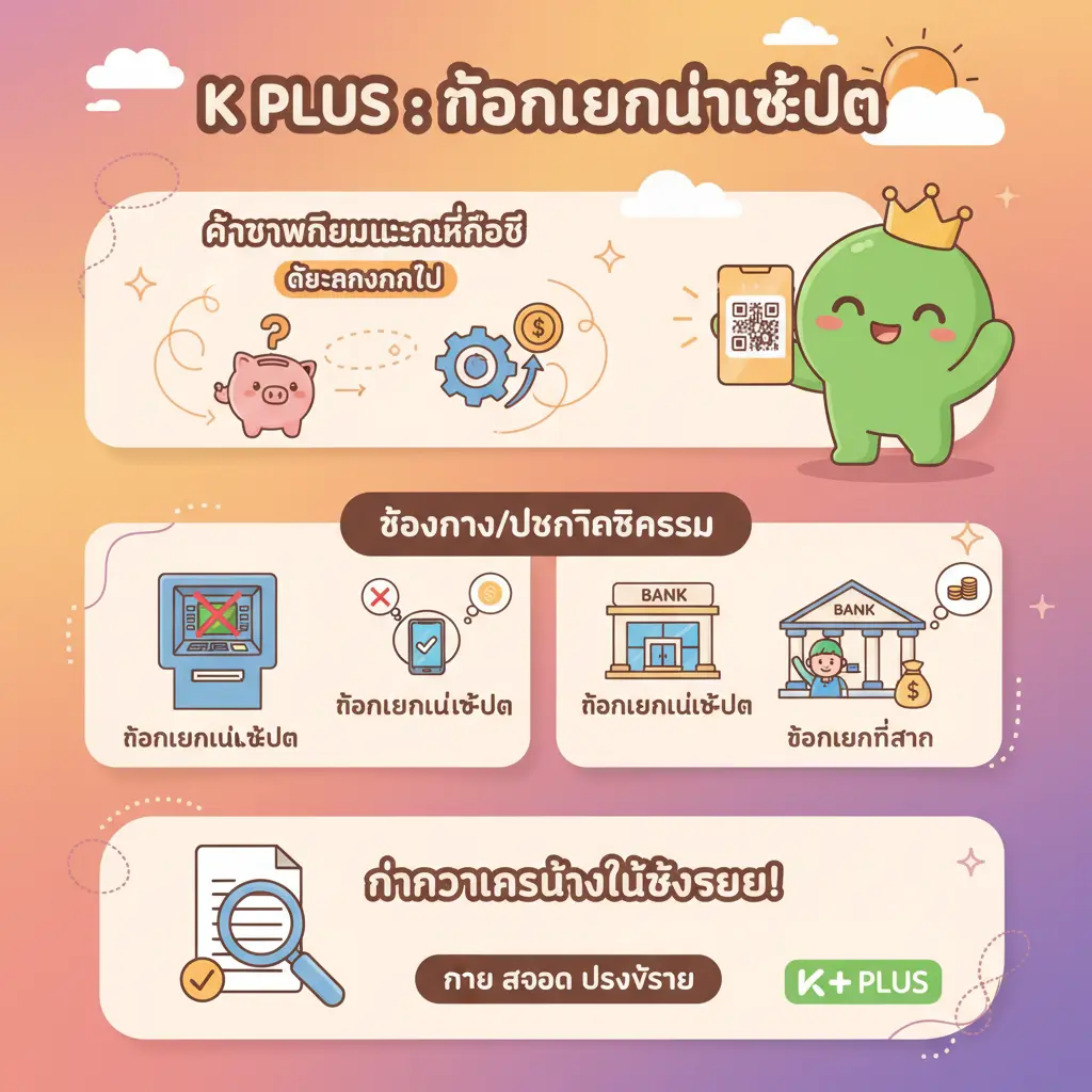 ถอนเงิน - K PLUS